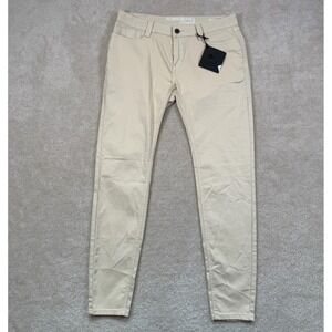 NWT Rubberband Stretch Sarina Skinny Jeans Juniors 15/16 32 Khaki Beige Pants